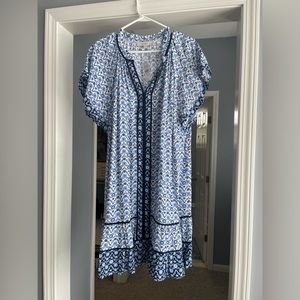 Loft summer swing dress. NWT. XL. Comfy soft material.